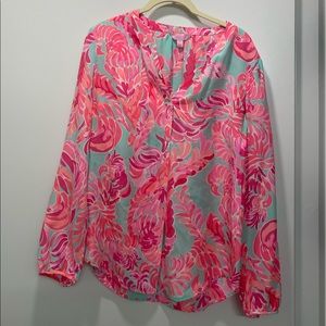 Lilly Pulitzer Flamingo Blouse
